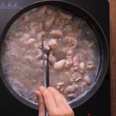 Sơ chế bao tử cá