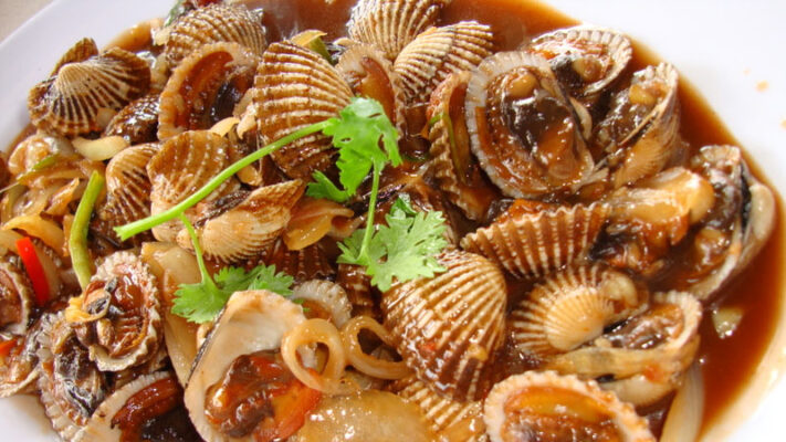 3. Xào sò huyết