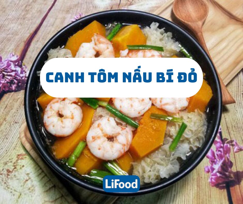 Canh Bí Đỏ Nấu Tôm