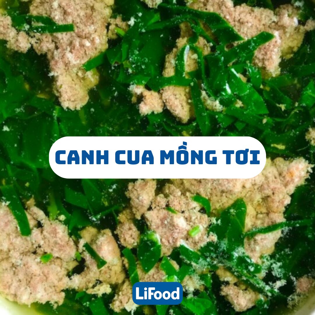 Canh Cua Mồng Tơi