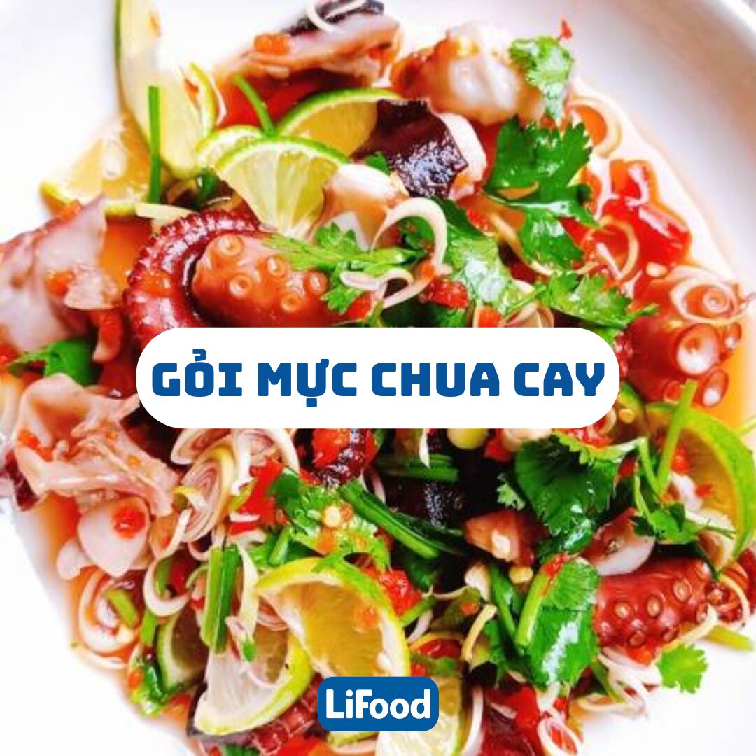 Gỏi Mực Chua Cay Giòn Ngon