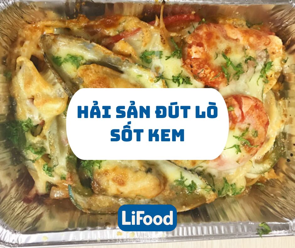 Hải sản đút lò sốt kem