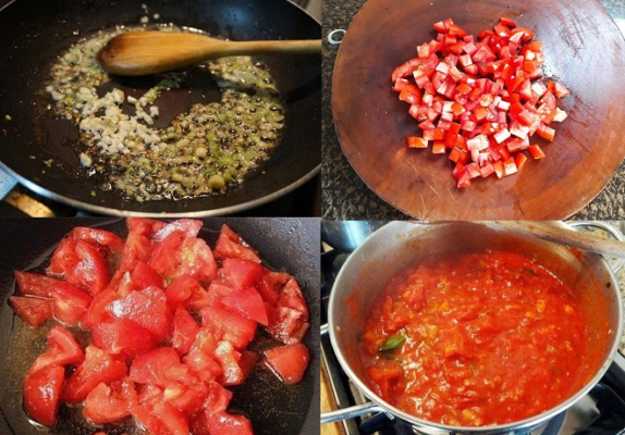 3. Làm sốt cà chua