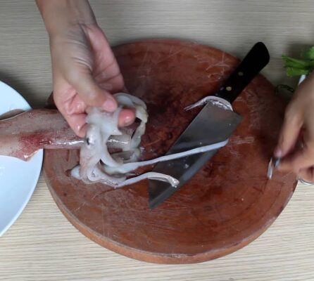 Sơ chế mực