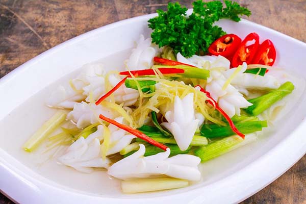 Hấp mực