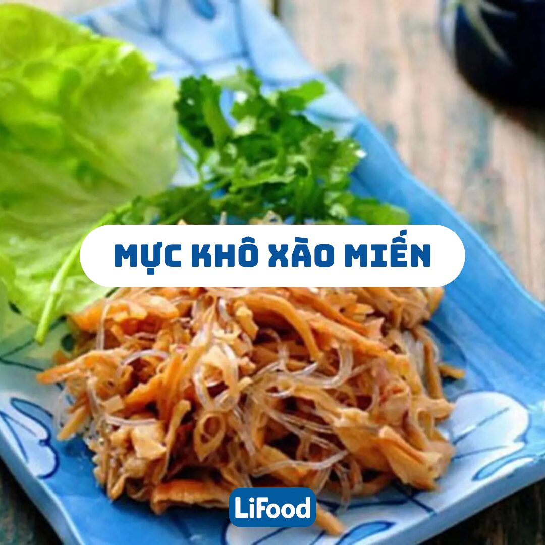 Mực Khô Xào Miến
