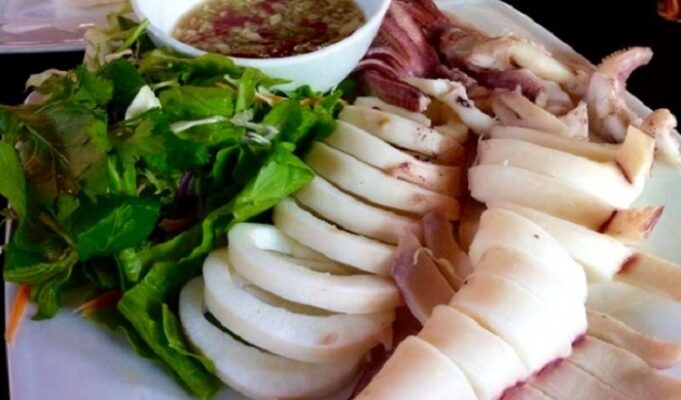 Luộc mực