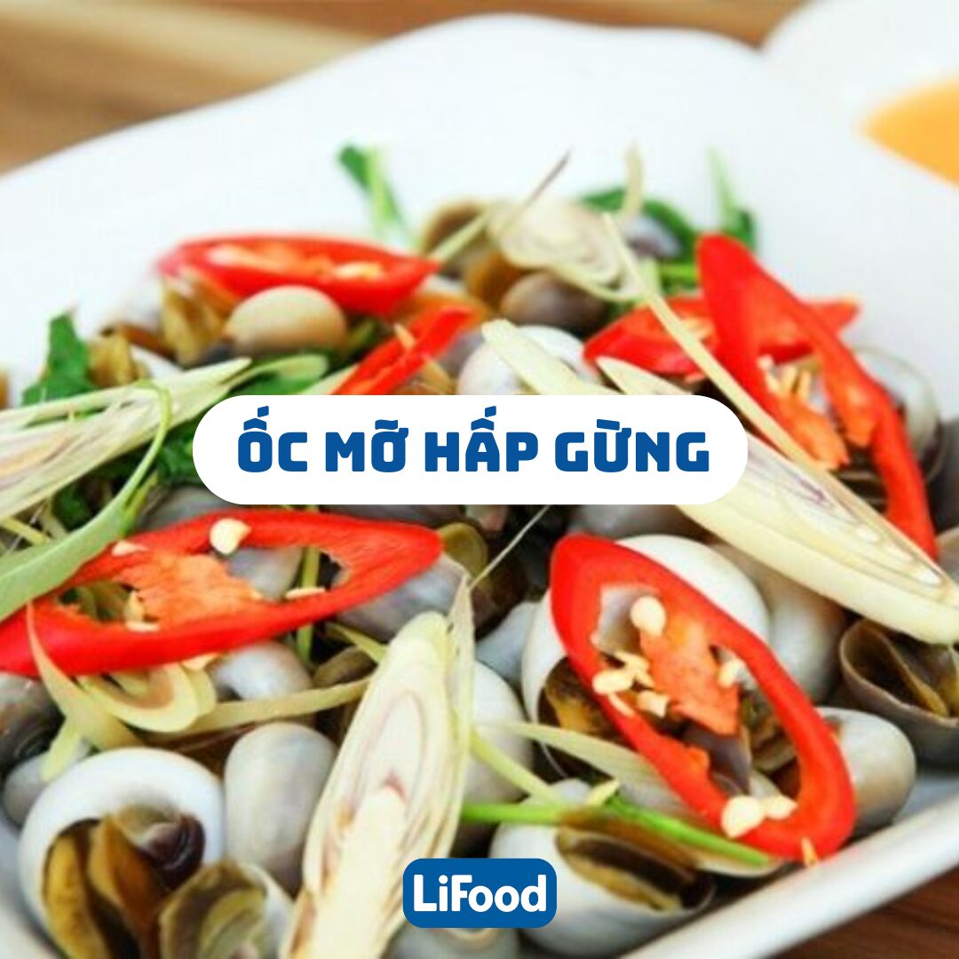 Ốc Mỡ Hấp Gừng
