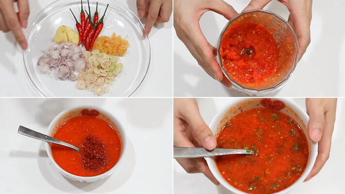 Chuẩn bị nước sốt Thái: