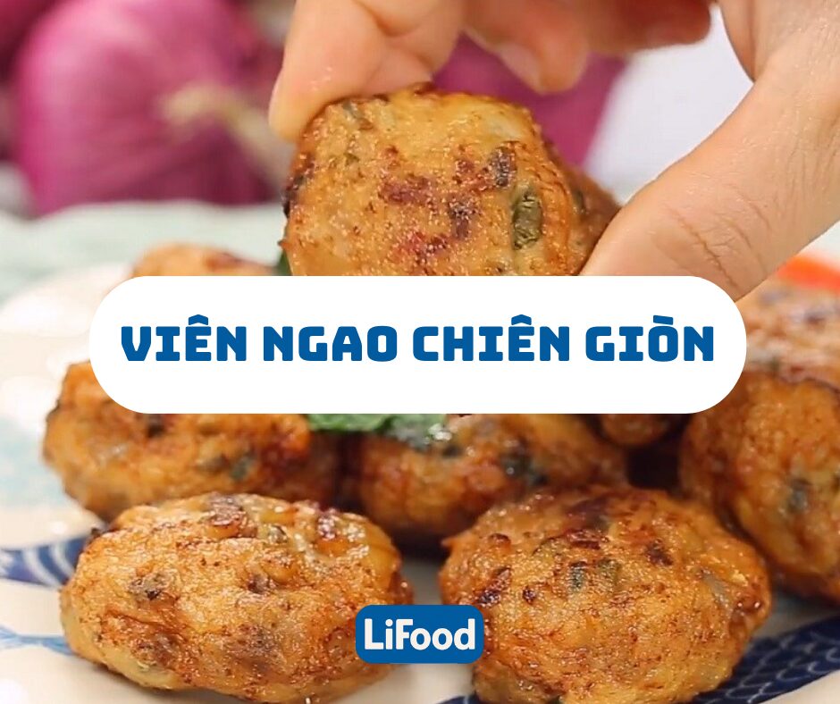 Viên ngao giò sống chiên giòn